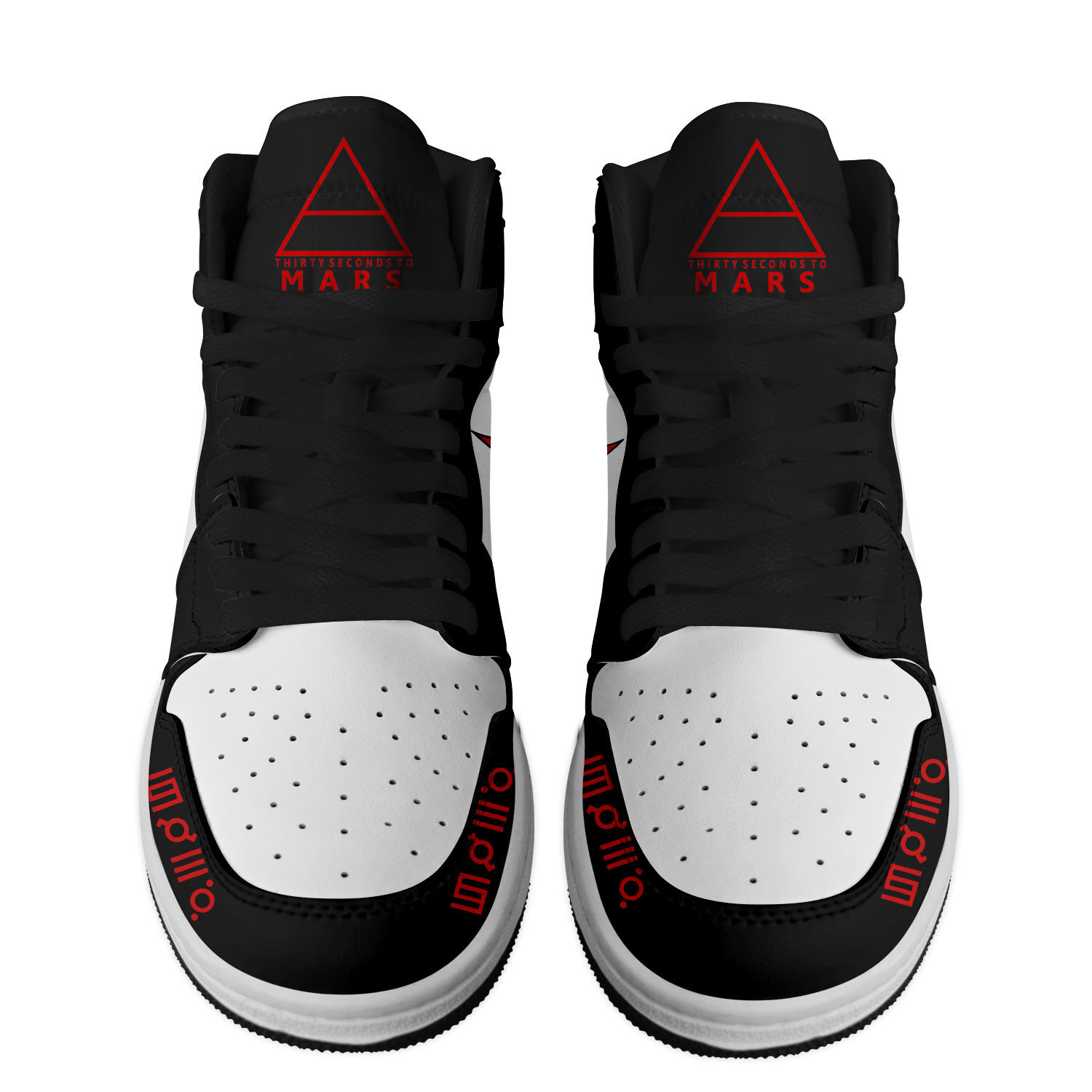 Thirty Seconds to Mars High-Top Sneakers Retro Streetwear Vibe Shoes For Men And Women - Image 2