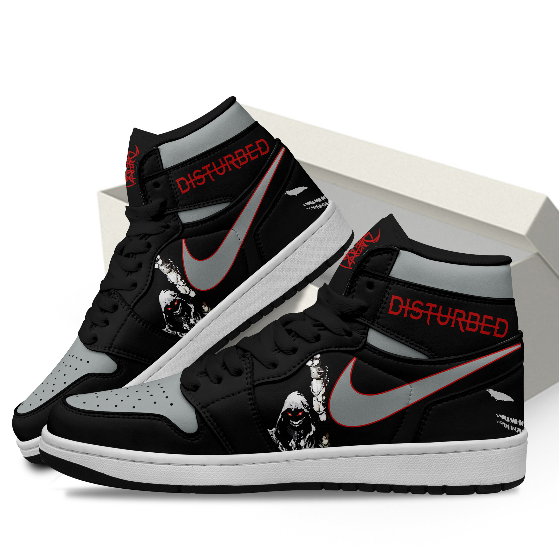 Disturbed High-Top Sneakers Retro Streetwear Vibe Shoes For Men And Women - Image 3