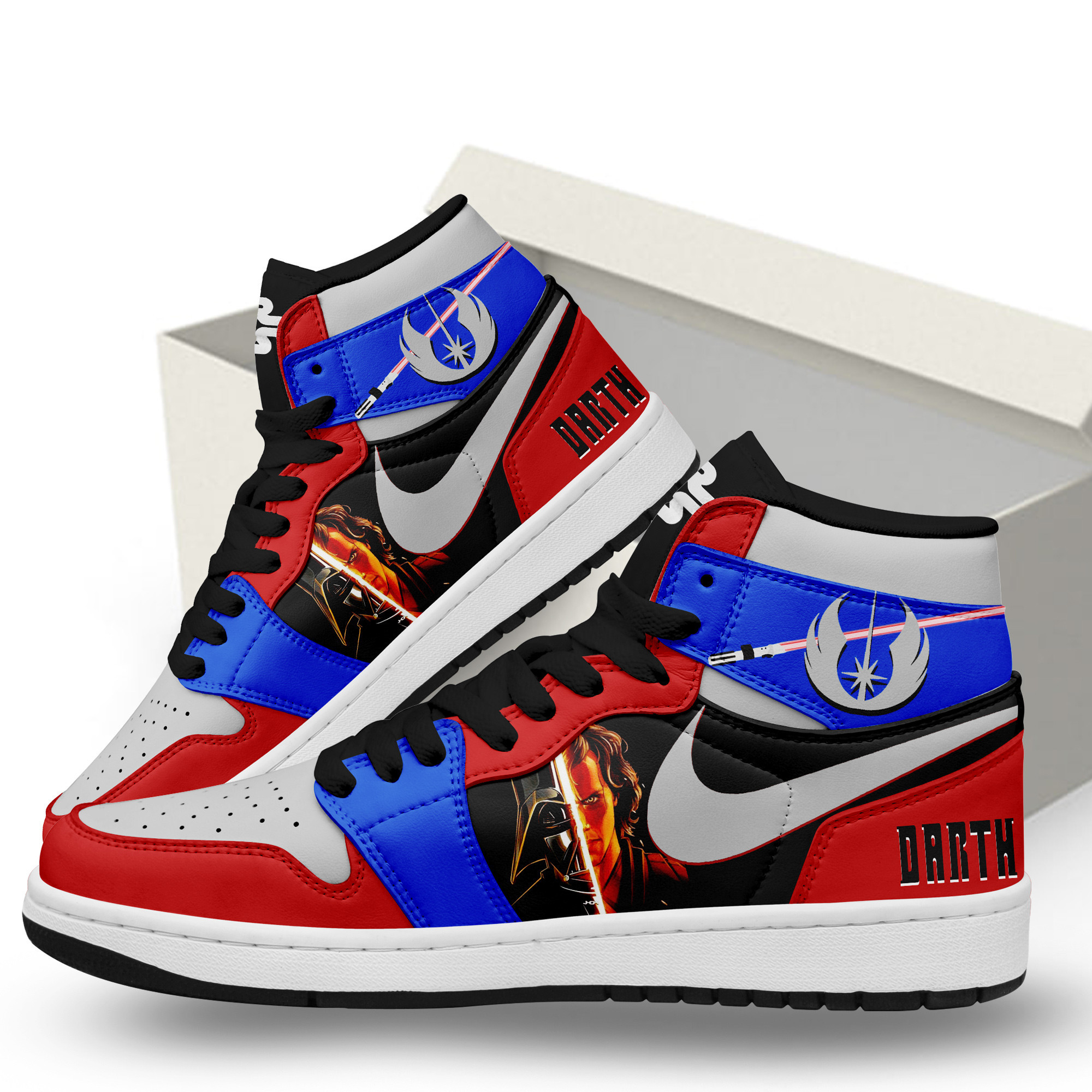 Darth Vader High-Top Sneakers Retro Streetwear Vibe Shoes For Men And Women - Image 3