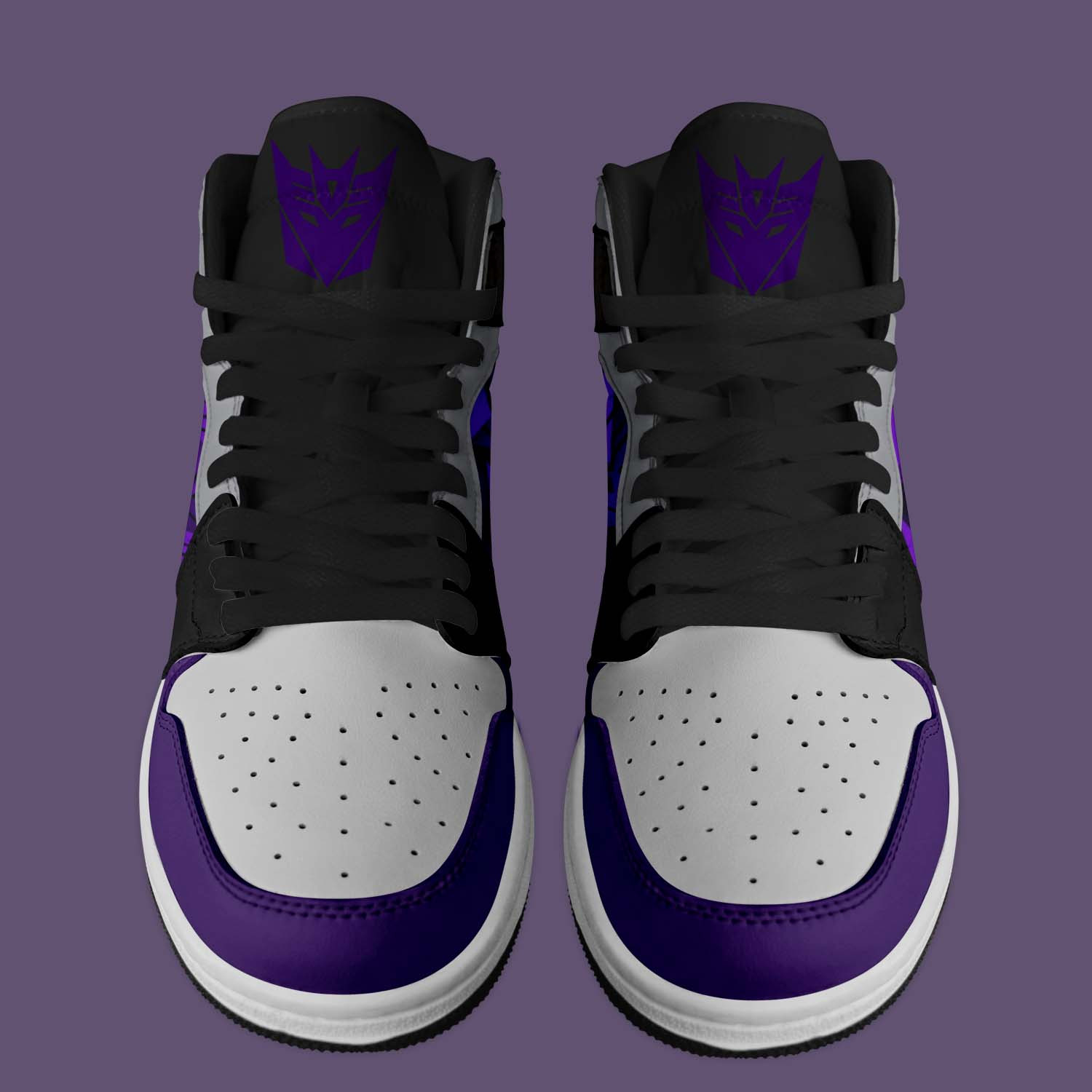 Decepticon Attack High-Top Sneakers Retro Streetwear Vibe Shoes For Men And Women - Image 2