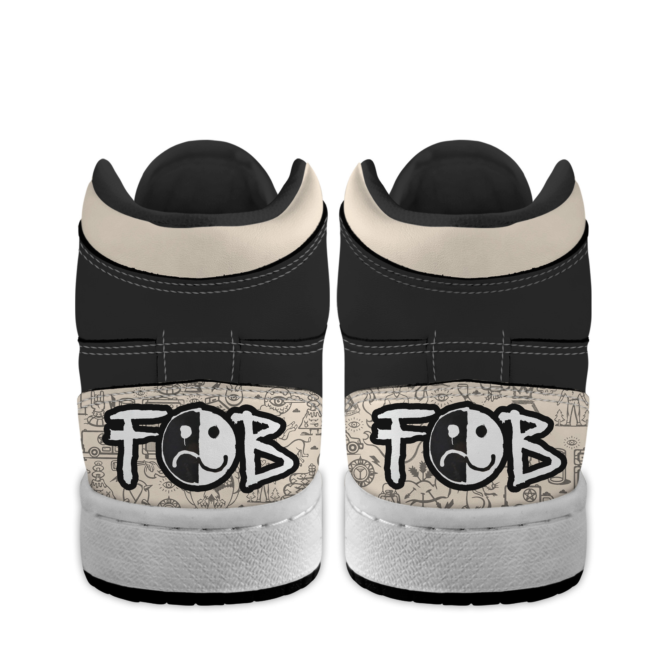 Fall Out Boy High-Top Sneakers Retro Streetwear Vibe Shoes For Men And Women - Image 4