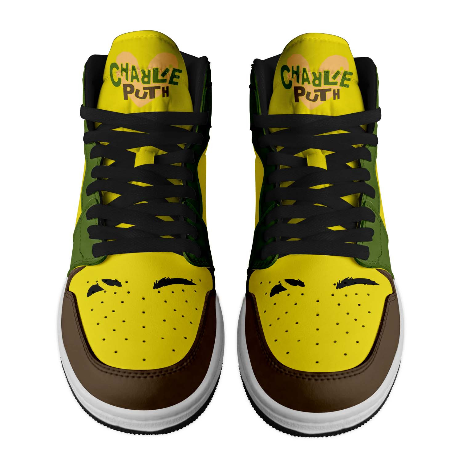 Charlie Puth High-Top Sneakers Retro Streetwear Vibe Shoes For Men And Women - Image 2