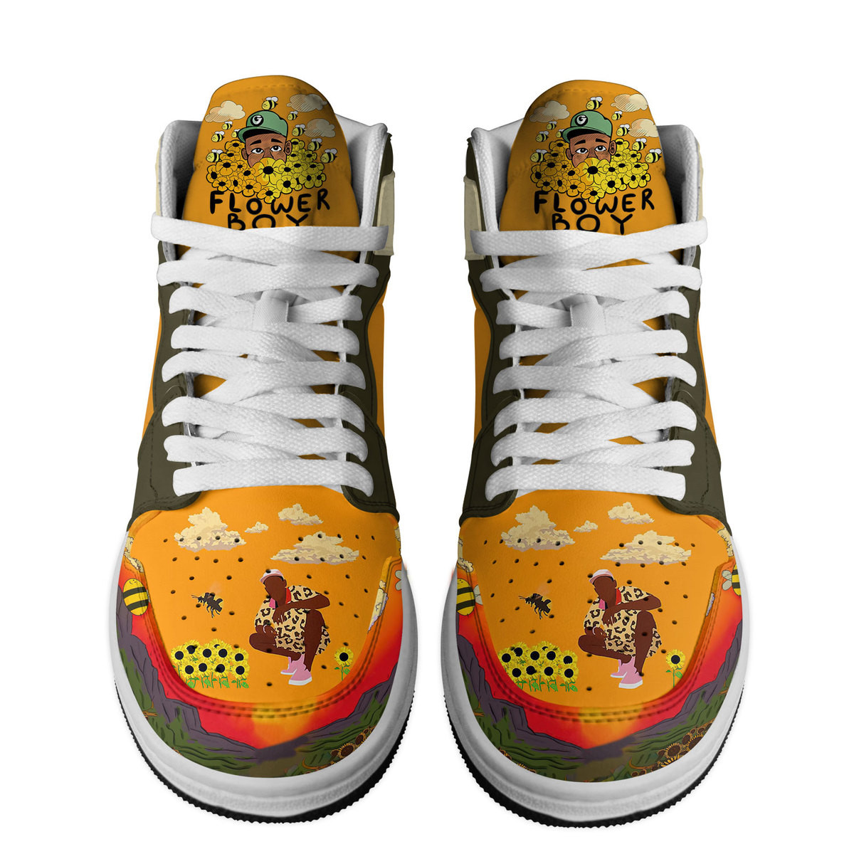 Tyler The Creator High-Top Sneakers Retro Streetwear Vibe Shoes For Men And Women - Image 4