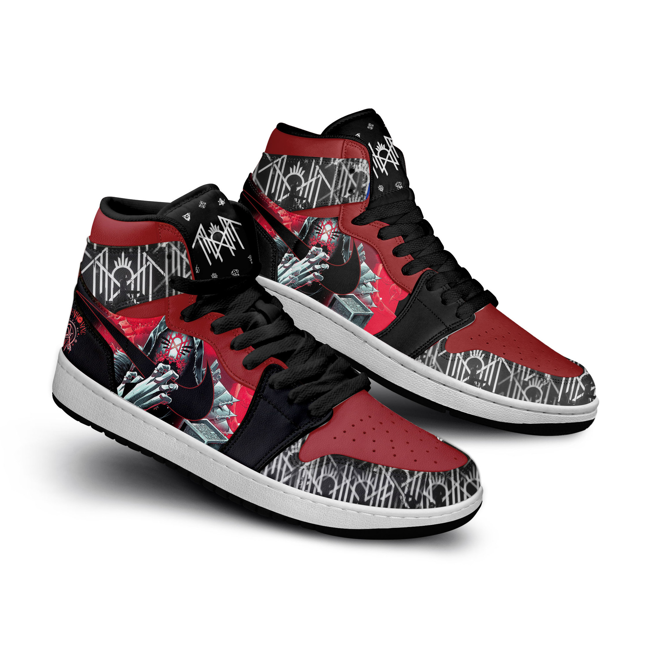 Sleep Token High-Top Sneakers Retro Streetwear Vibe Shoes For Men And Women - Image 3