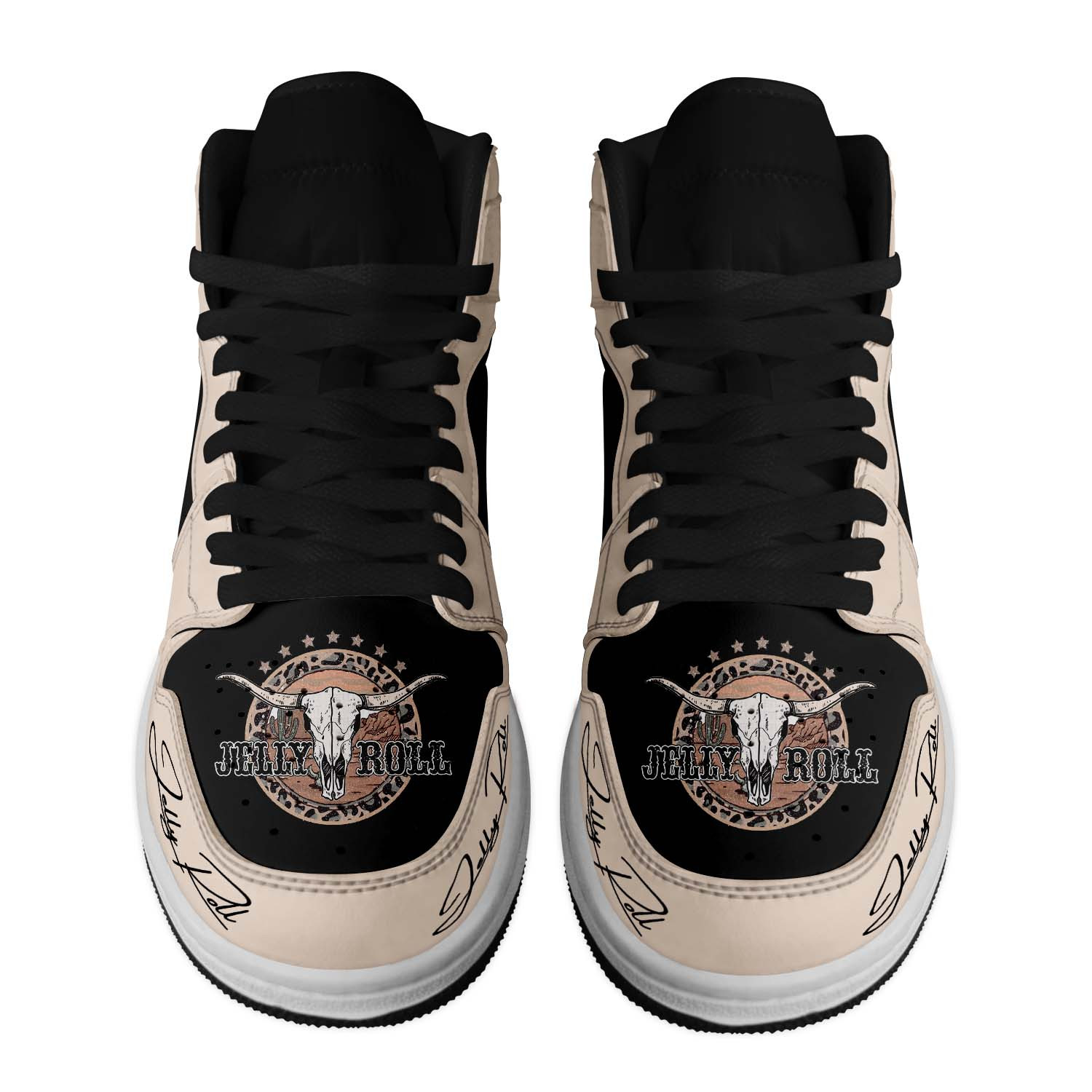 Jelly Roll High-Top Sneakers Retro Streetwear Vibe Shoes For Men And Women - Image 2