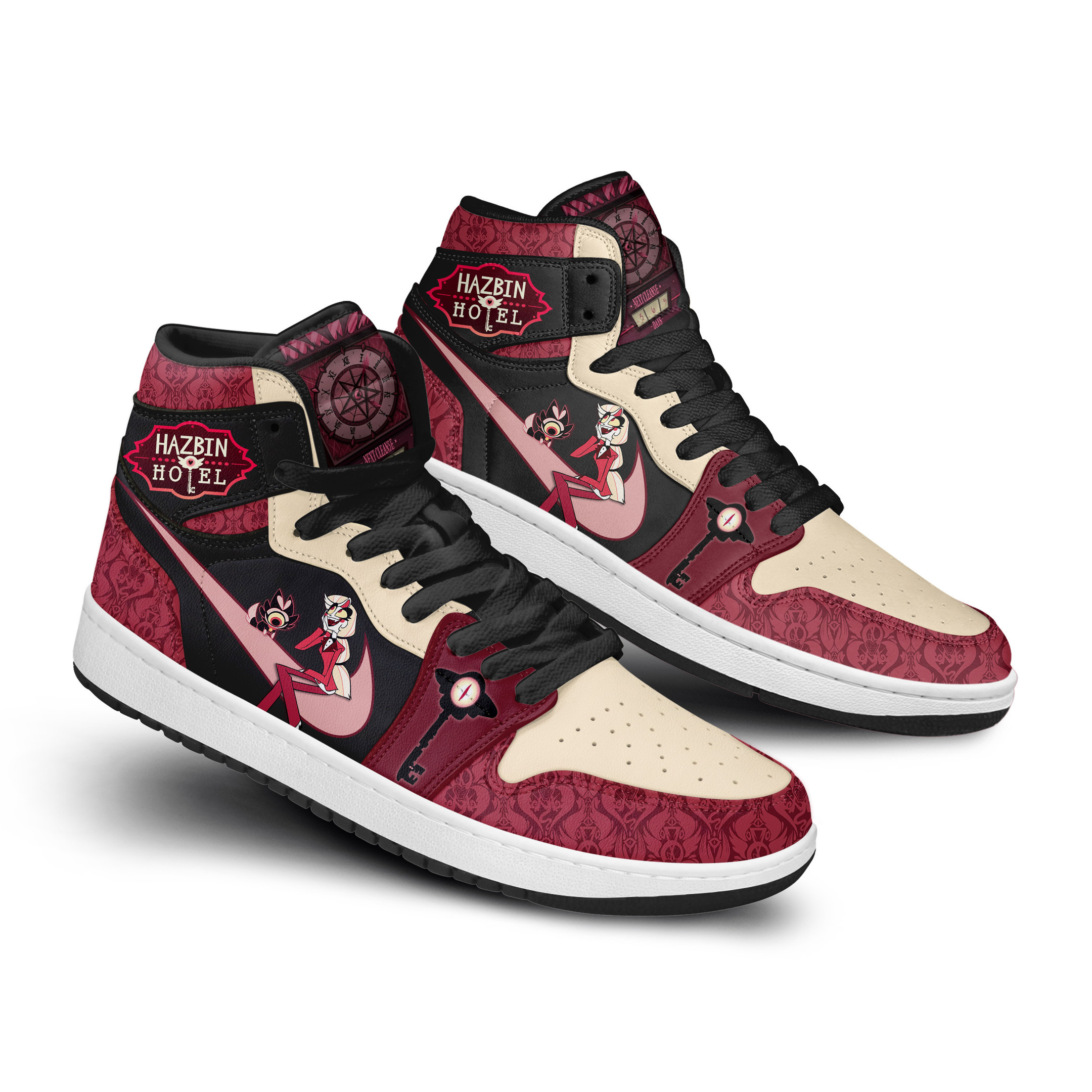 Hazbin Hotel High-Top Sneakers Retro Streetwear Vibe Shoes For Men And Women - Image 2