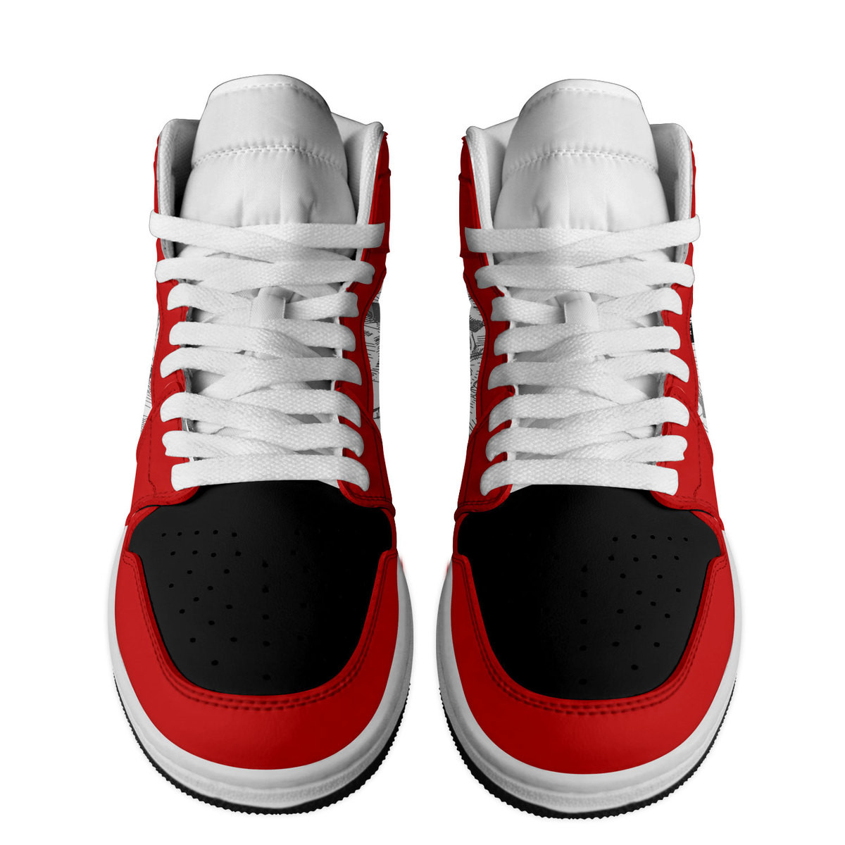 Korn High-Top Sneakers Retro Streetwear Vibe Shoes For Men And Women - Image 2