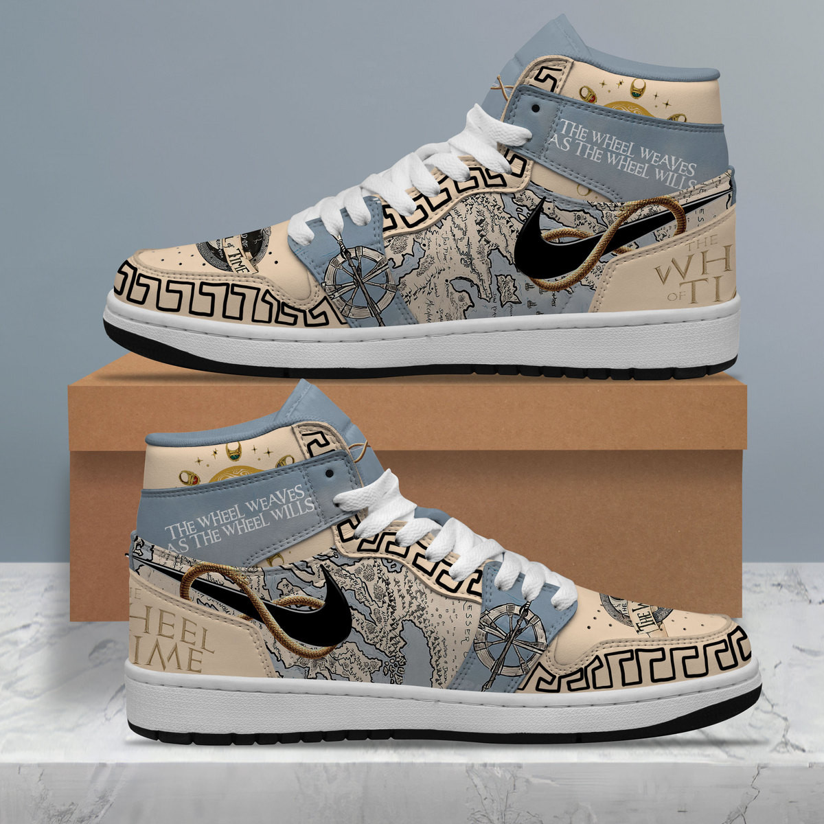 The Wheel Weaves as the Wheel Wills High-Top Sneakers Retro Streetwear Vibe Shoes For Men And Women - Image 4