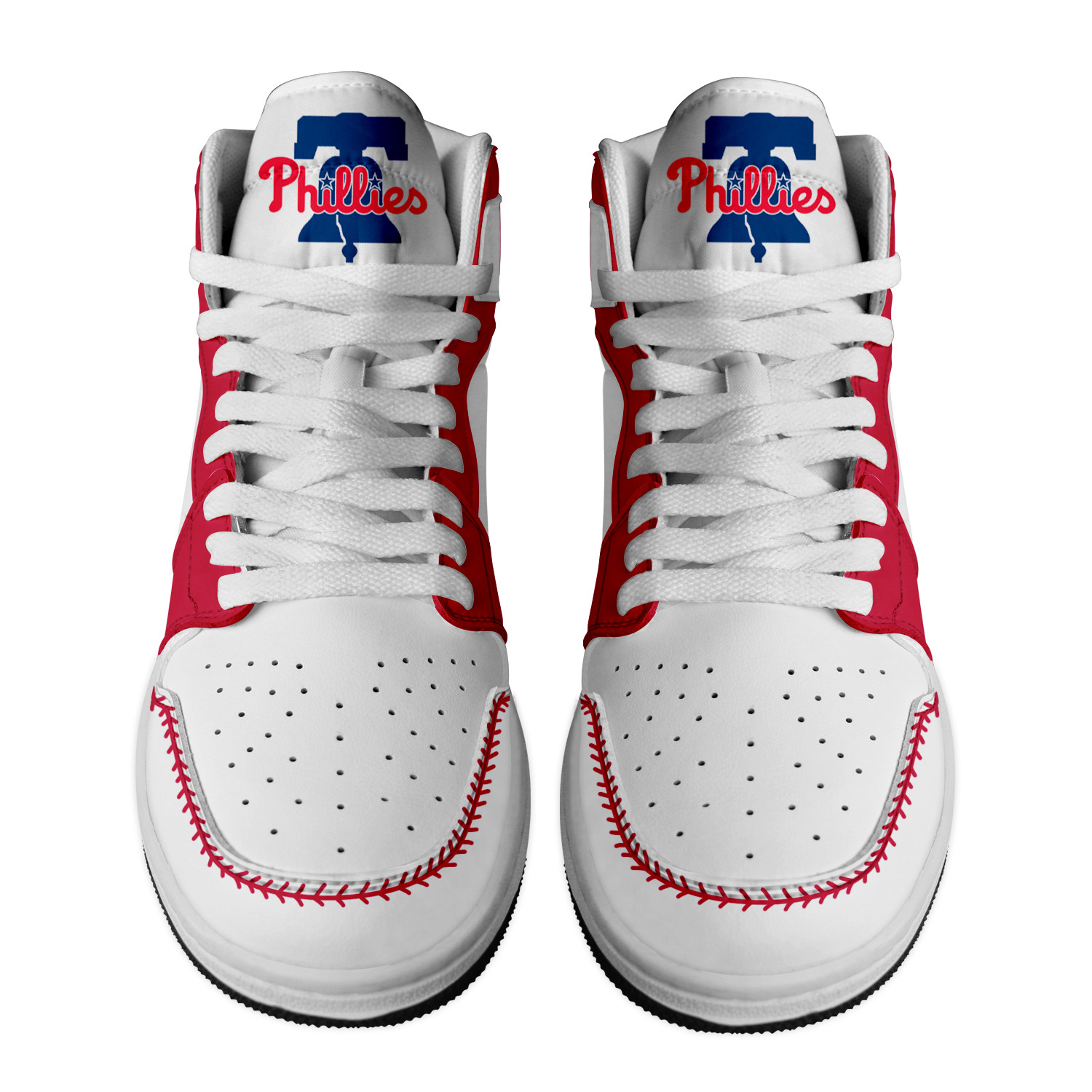 Philadelphia Phillies High-Top Sneakers Retro Streetwear Vibe Shoes For Men And Women - Image 2