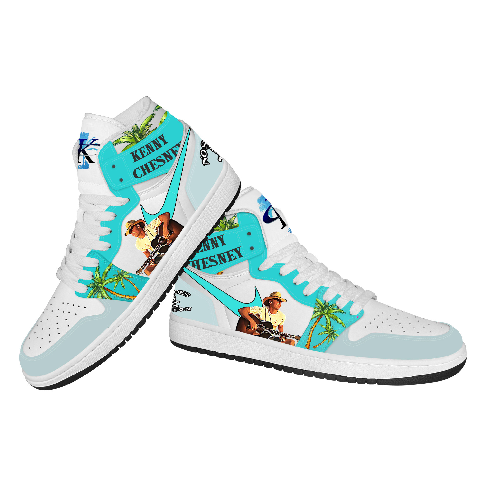 Kenny Chesney High-Top Sneakers Retro Streetwear Vibe Shoes For Men And Women - Image 3