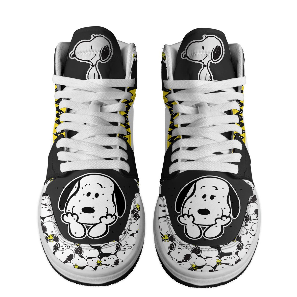 Snoopy High-Top Sneakers Retro Streetwear Vibe Shoes For Men And Women - Image 2