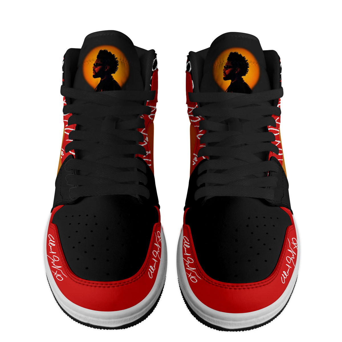 The Weeknd High-Top Sneakers Retro Streetwear Vibe Shoes For Men And Women - Image 2