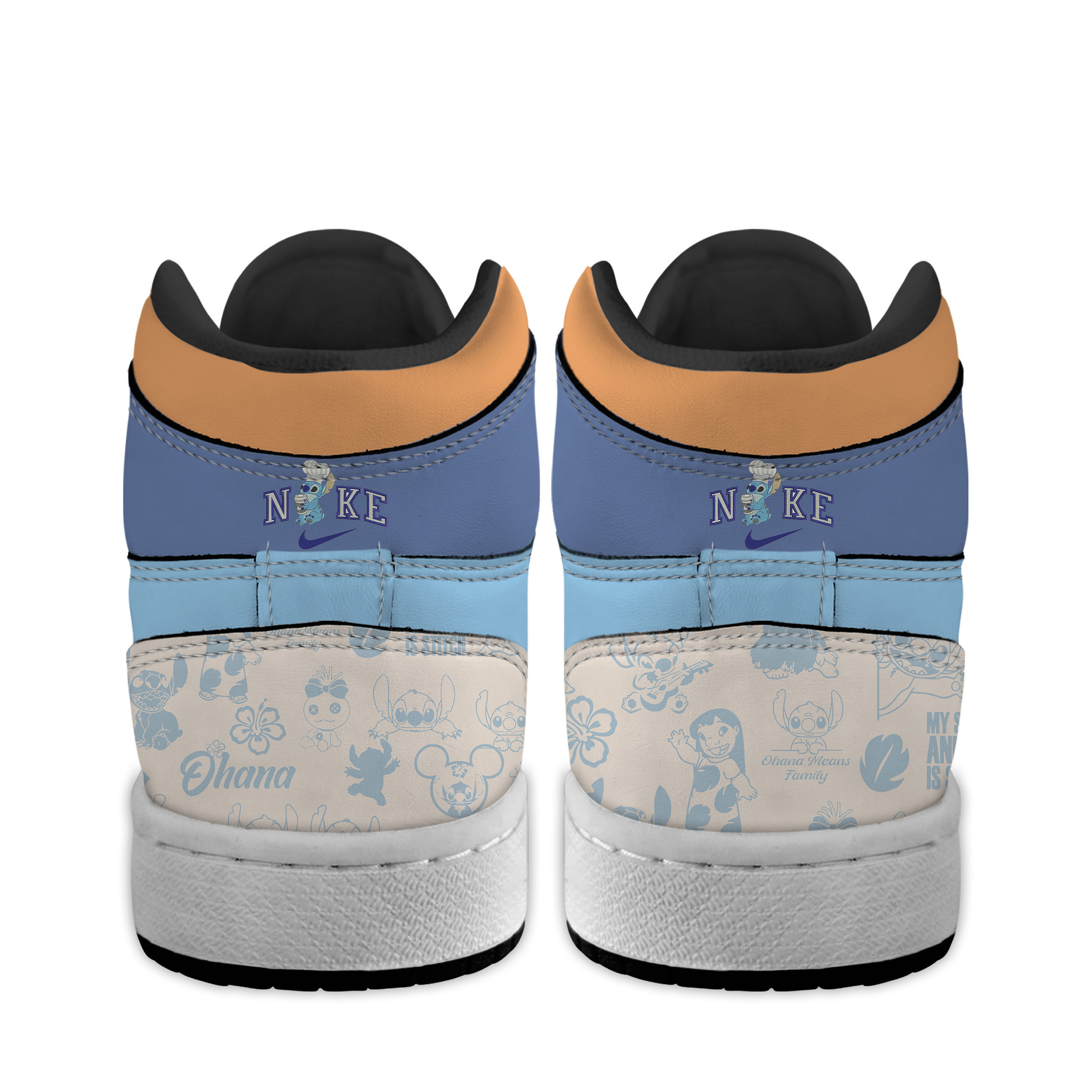 Stitch High-Top Sneakers Retro Streetwear Vibe Shoes For Men And Women - Image 4