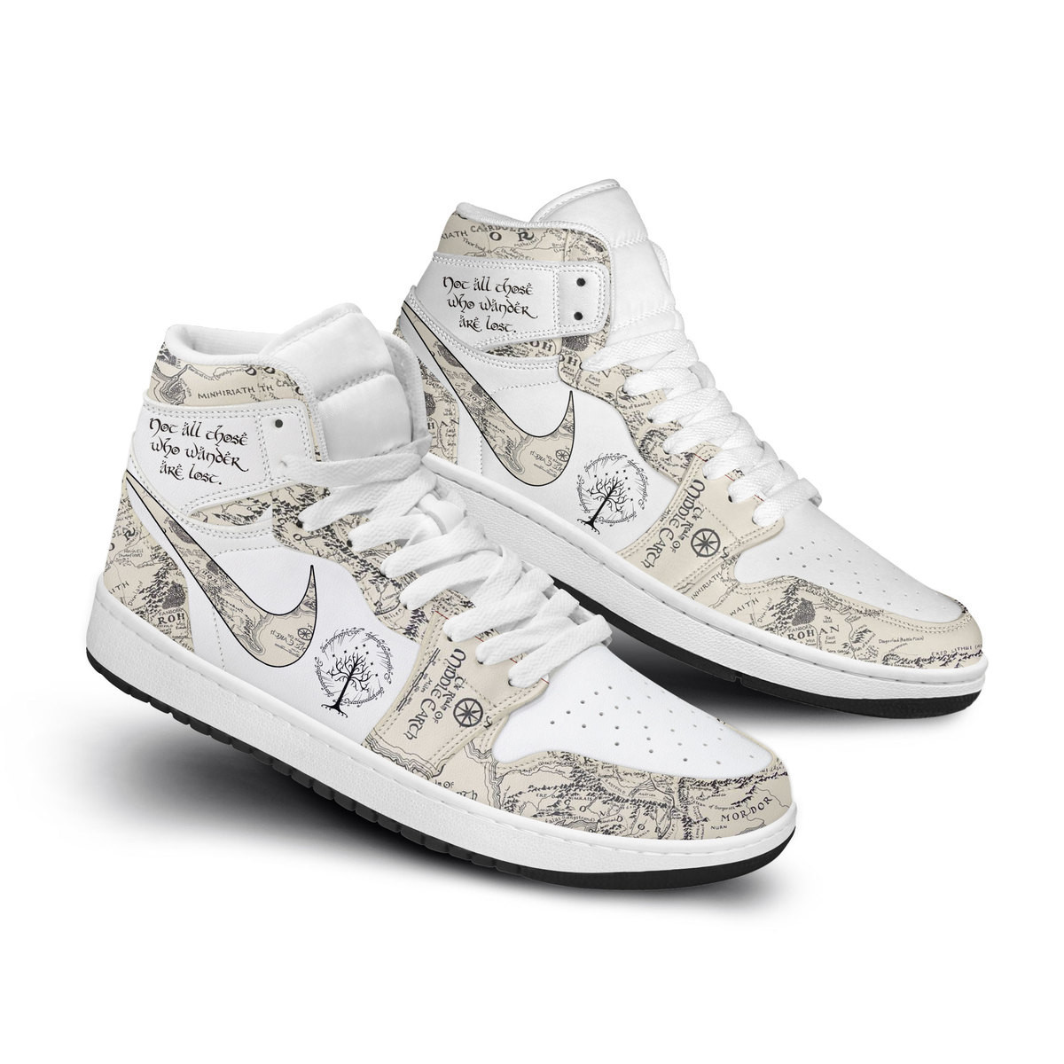 The Lord Of The Rings High-Top Sneakers Retro Streetwear Vibe Shoes For Men And Women - Image 3