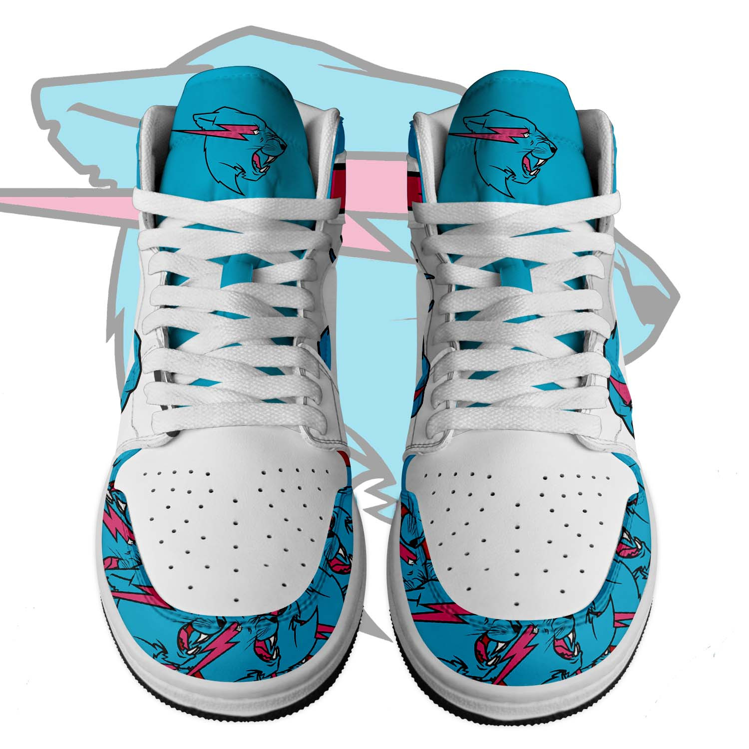 Mr Beast High-Top Sneakers Retro Streetwear Vibe Shoes For Men And Women - Image 2