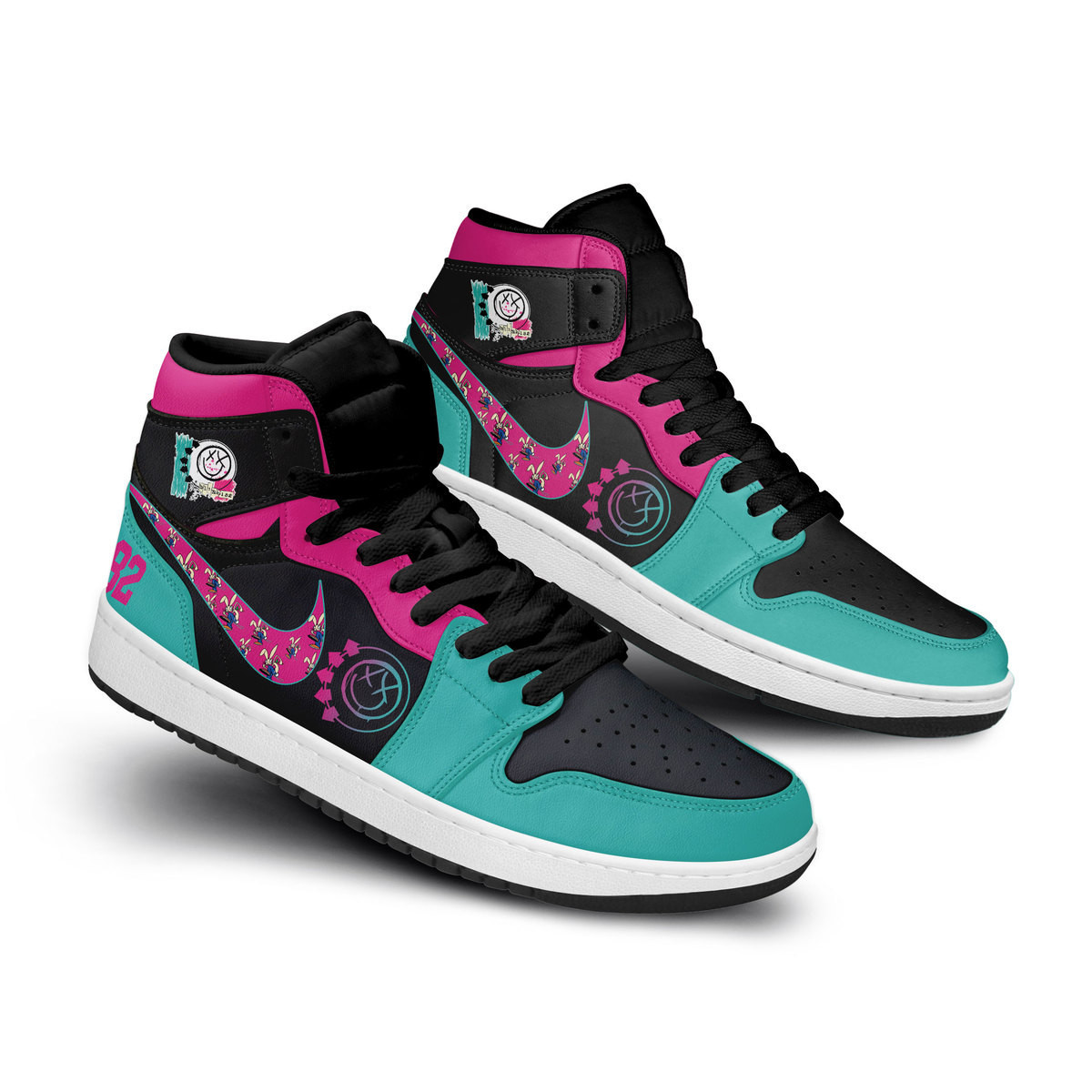 Blink 182High-Top Sneakers Retro Streetwear Vibe Shoes For Men And Women - Image 3
