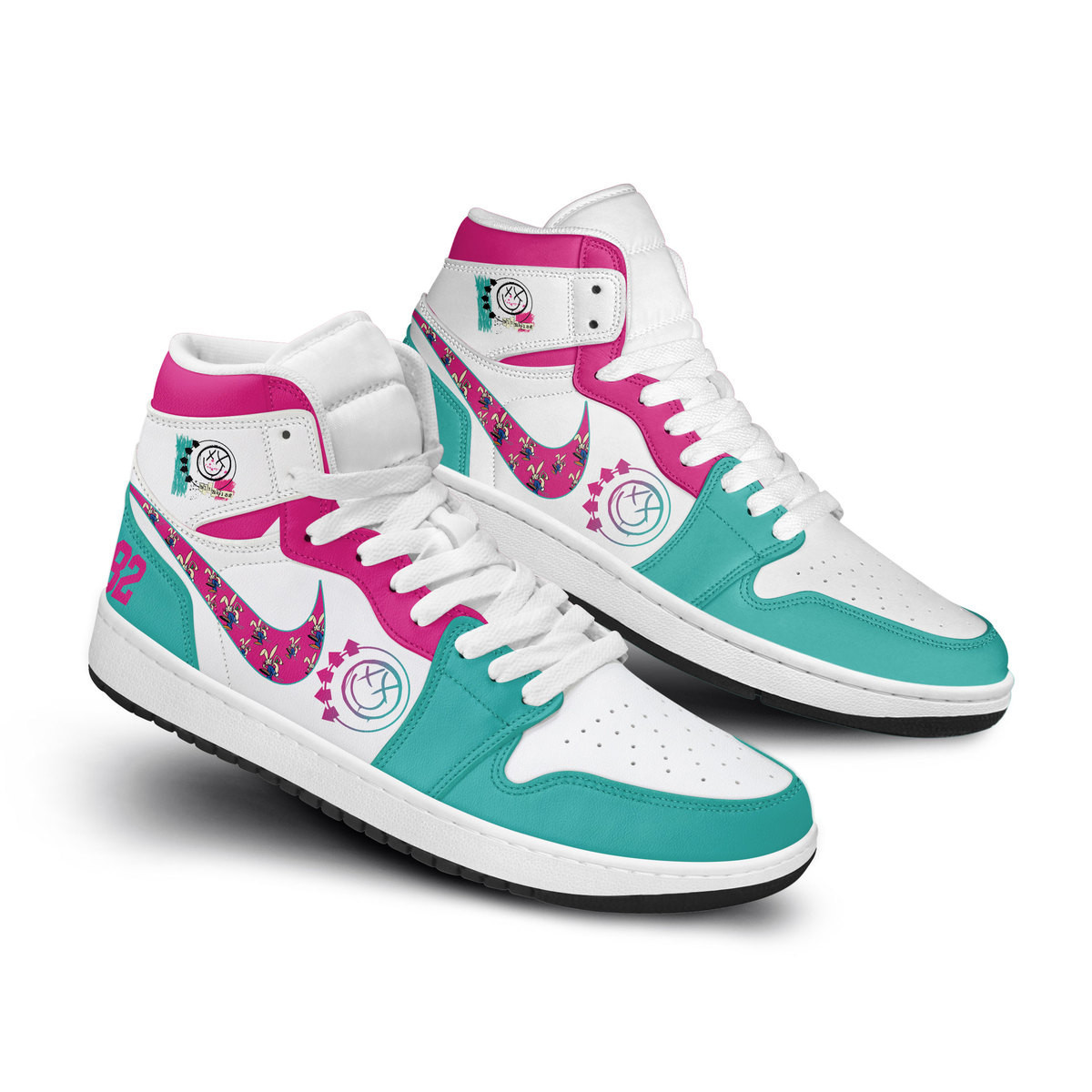 Blink 182High-Top Sneakers Retro Streetwear Vibe Shoes For Men And Women - Image 3