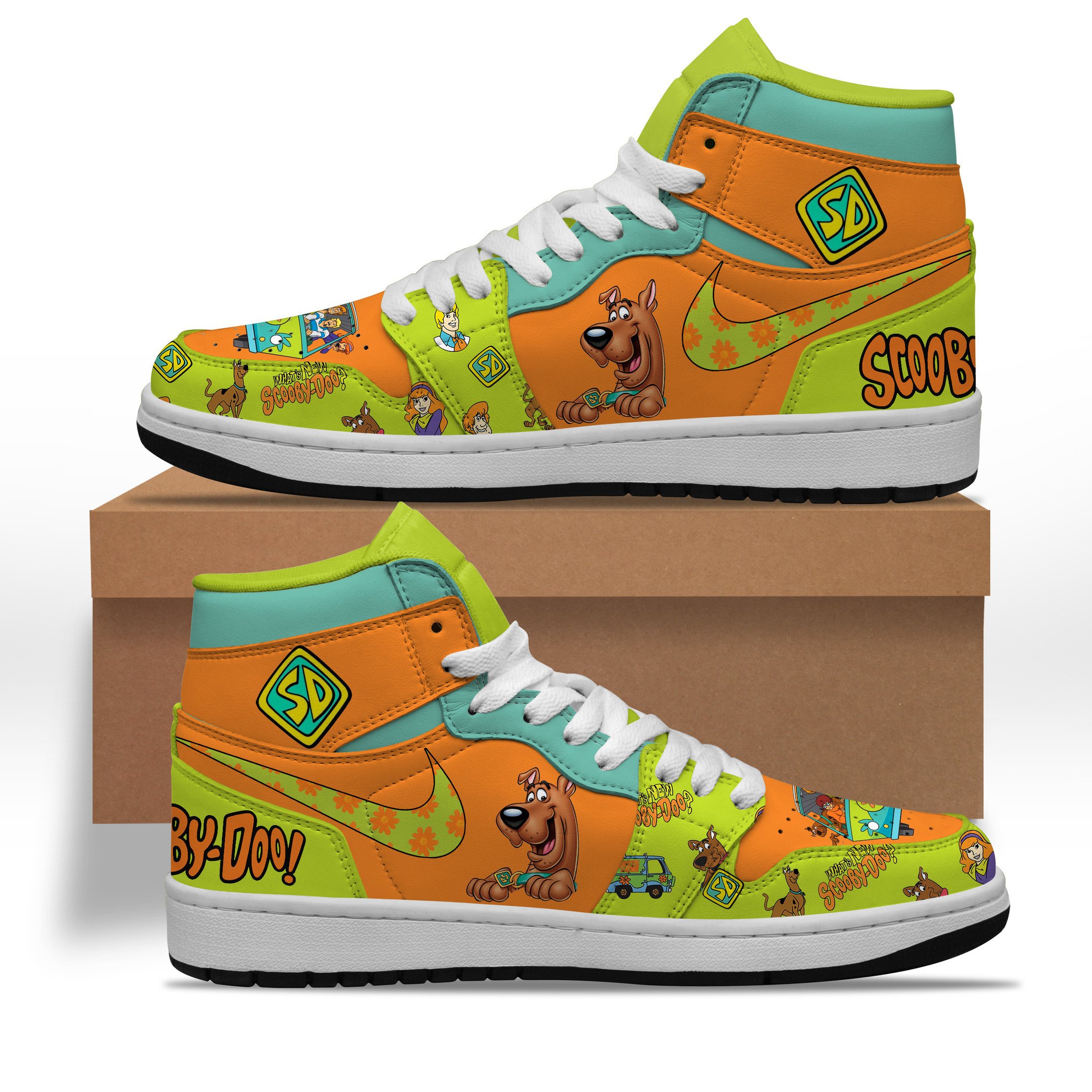 Scooby-Doo High-Top Sneakers Retro Streetwear Vibe Shoes For Men And Women - Image 2
