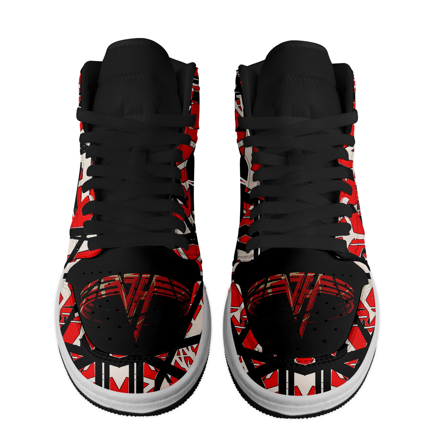 Van Halen High-Top Sneakers Retro Streetwear Vibe Shoes For Men And Women - Image 3