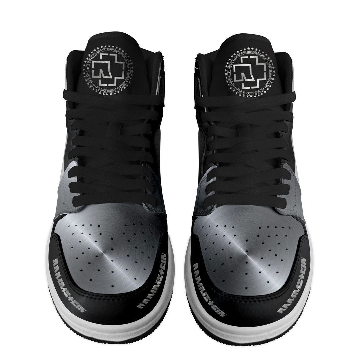 Rammstein High-Top Sneakers Retro Streetwear Vibe Shoes For Men And Women - Image 4