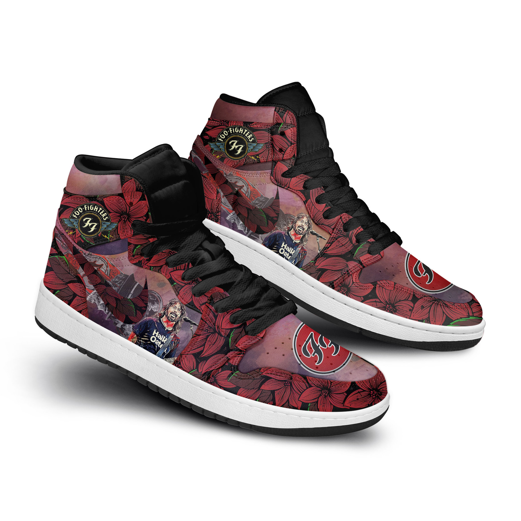 Foo Fighters High-Top Sneakers Retro Streetwear Vibe Shoes For Men And Women - Image 3