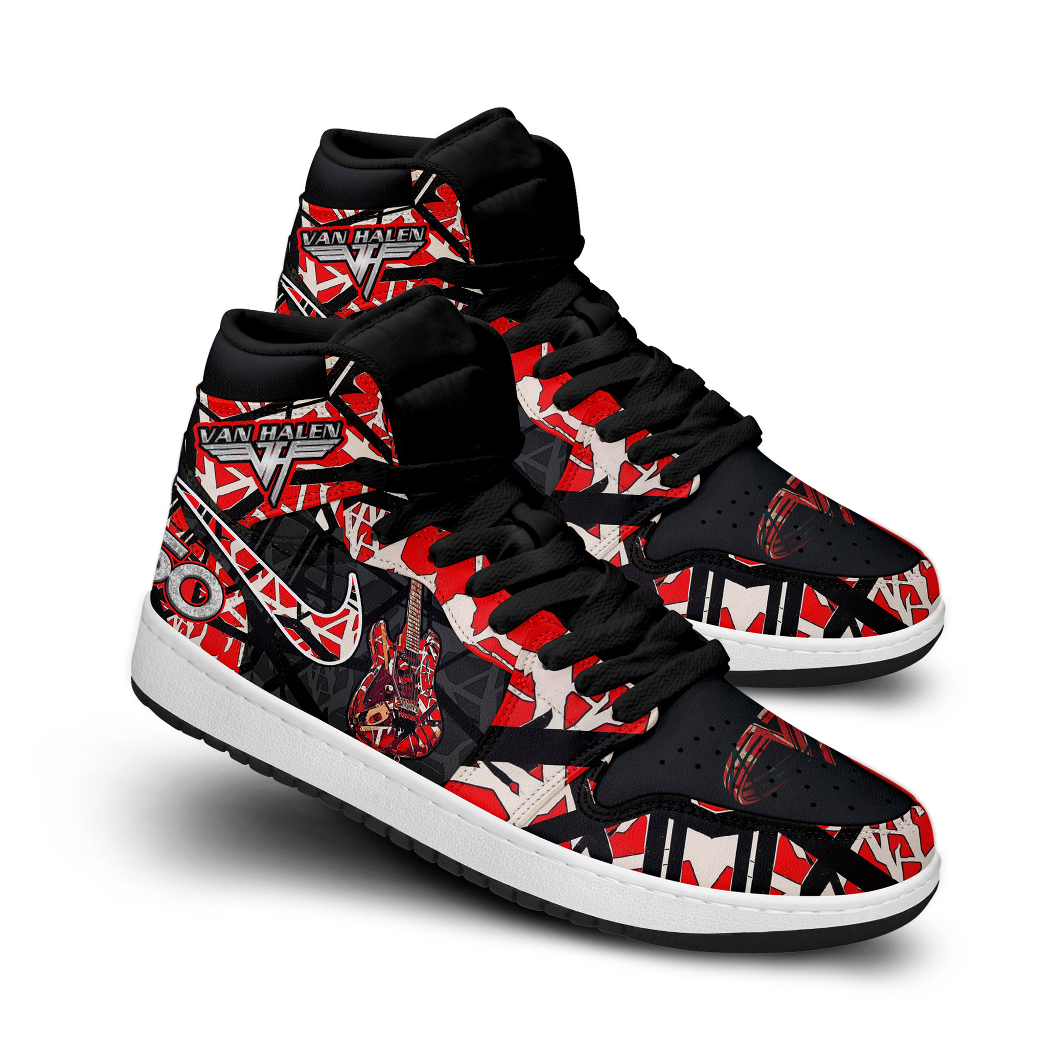 Van Halen High-Top Sneakers Retro Streetwear Vibe Shoes For Men And Women - Image 4