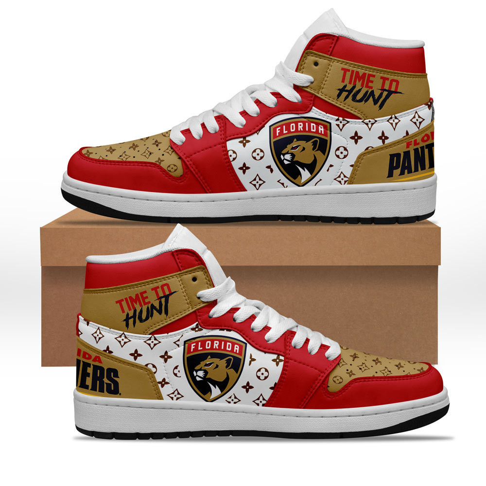 Florida Panthers High-Top Sneakers Retro Streetwear Vibe Shoes For Men And Women - Image 2