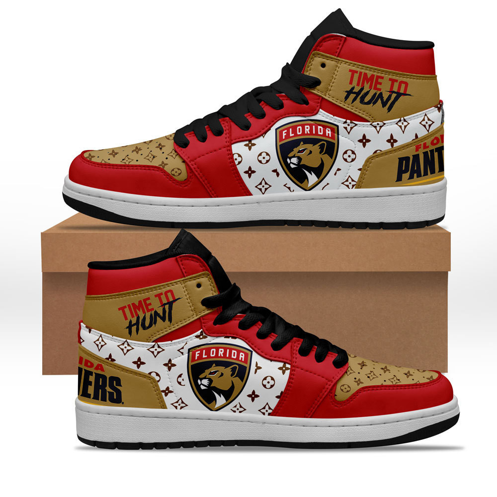 Florida Panthers High-Top Sneakers Retro Streetwear Vibe Shoes For Men And Women - Image 2