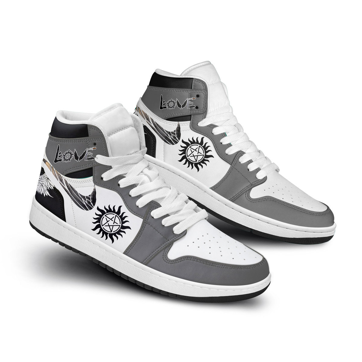 Supernatural High-Top Sneakers Retro Streetwear Vibe Shoes For Men And Women - Image 2