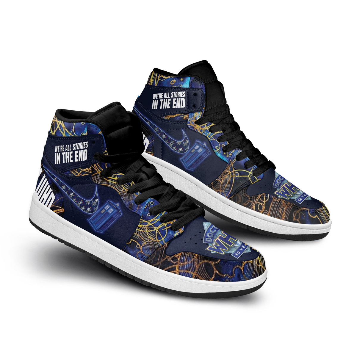 Doctor Who High-Top Sneakers Retro Streetwear Vibe Shoes For Men And Women - Image 2