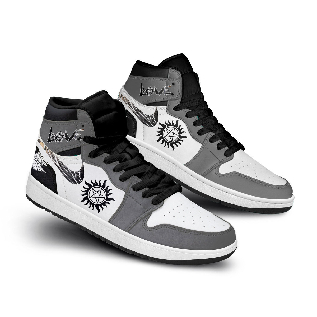 Supernatural High-Top Sneakers Retro Streetwear Vibe Shoes For Men And Women - Image 2
