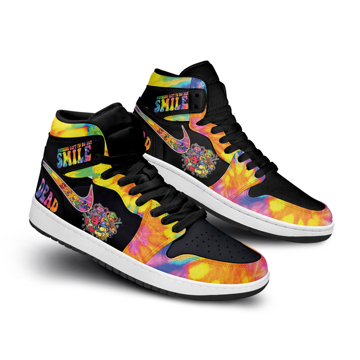 Grateful Dead High-Top Sneakers Retro Streetwear Vibe Shoes For Men And Women - Image 2