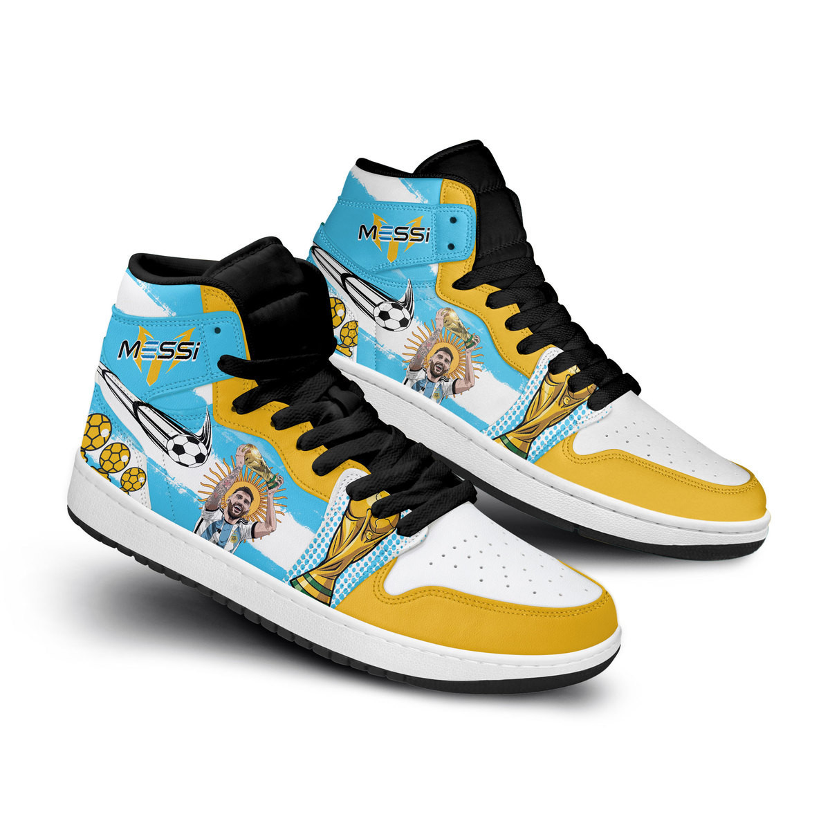 Lionel Messi High-Top Sneakers Retro Streetwear Vibe Shoes For Men And Women - Image 2