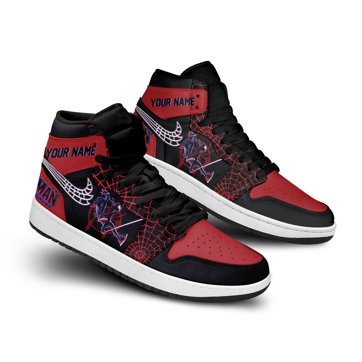 Spider Man High-Top Sneakers Retro Streetwear Vibe Shoes For Men And Women - Image 2