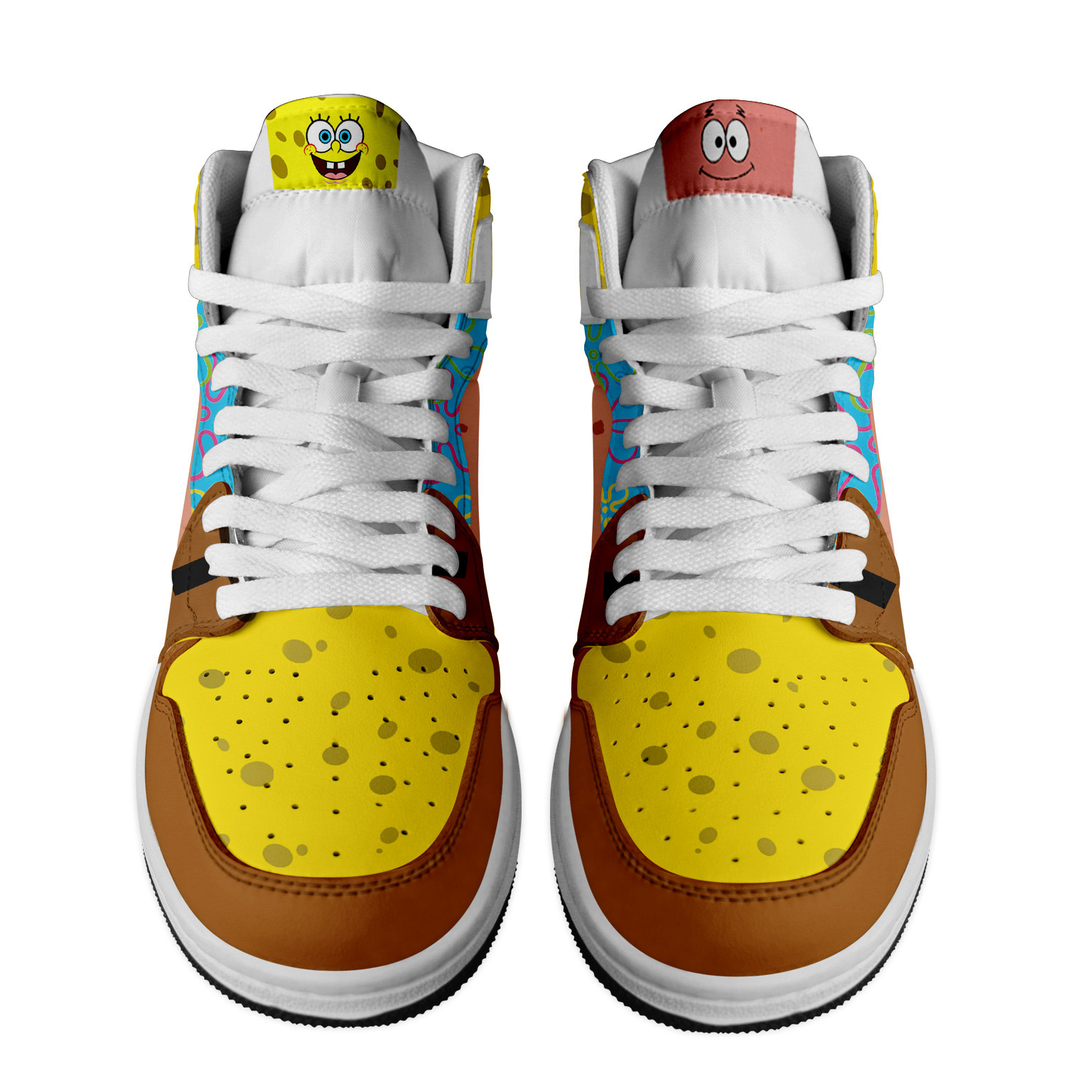 SpongeBob SquarePants High-Top Sneakers Retro Streetwear Vibe Shoes For Men And Women - Image 2