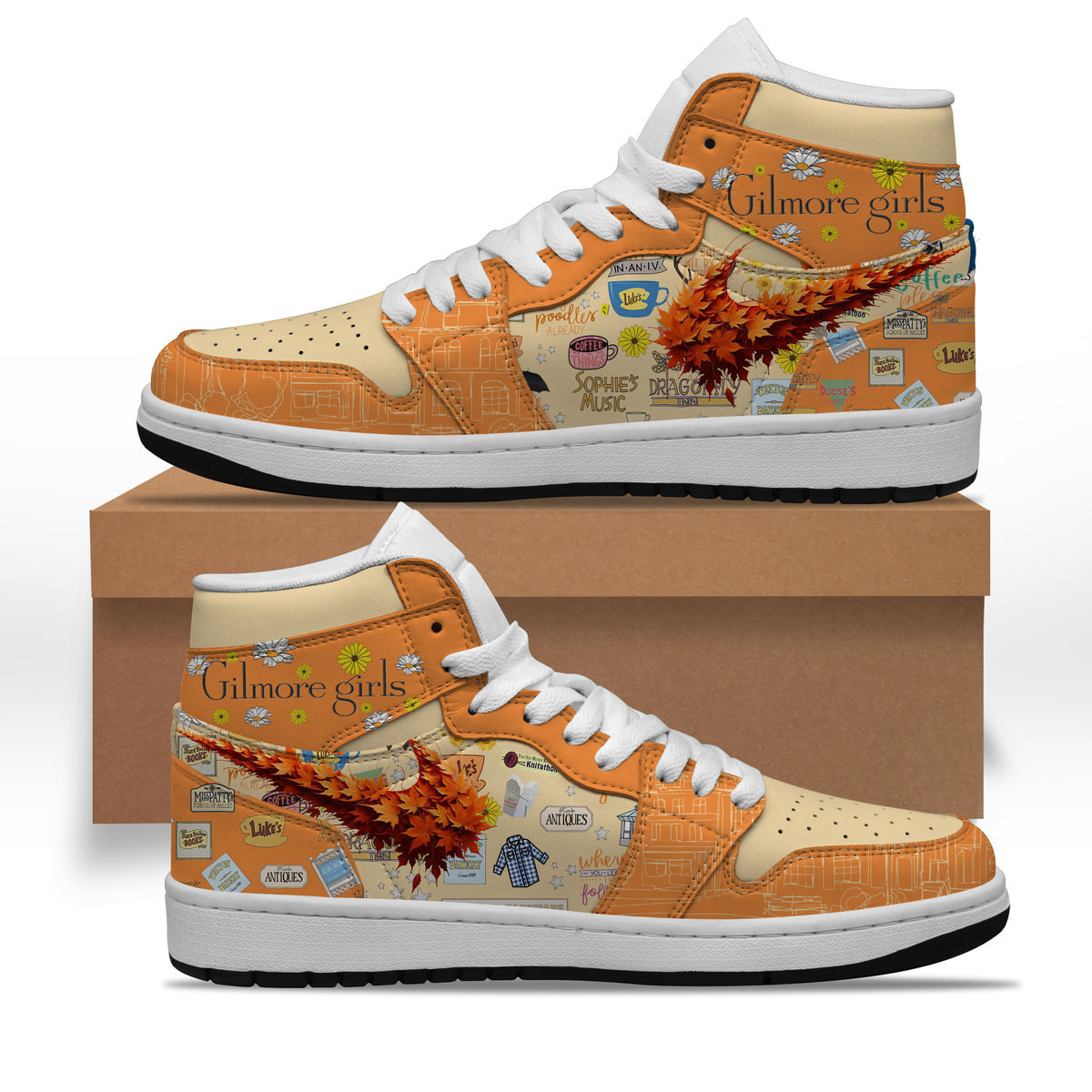 Gilmore Girls High-Top Sneakers Retro Streetwear Vibe Shoes For Men And Women - Image 2