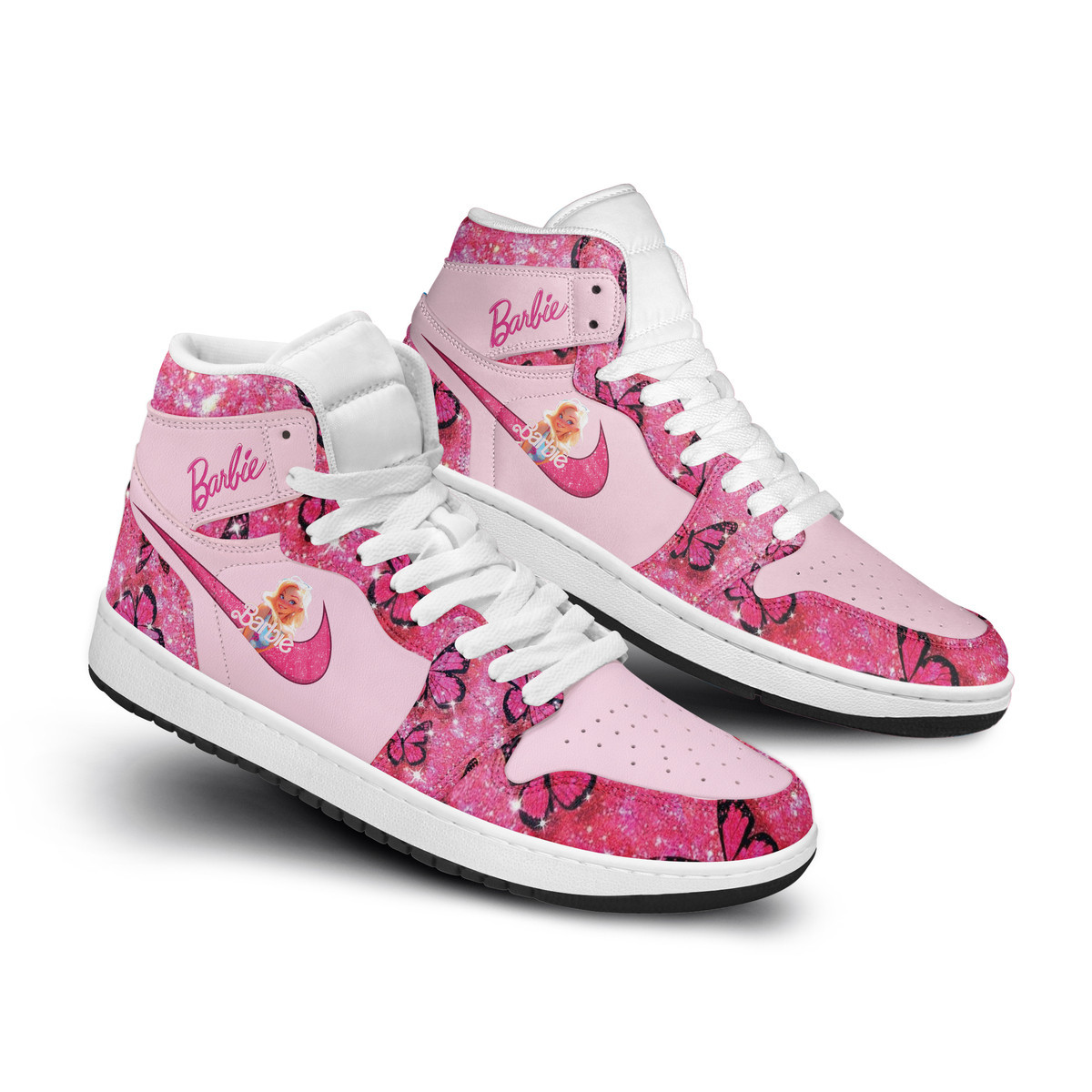 Barbie High-Top Sneakers Retro Streetwear Vibe Shoes For Men And Women - Image 2