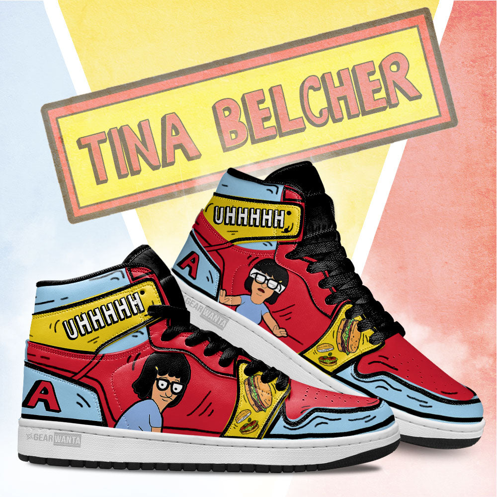 Tina Bobs Burger High-Top Sneakers Retro Streetwear Vibe Shoes For Men And Women - Image 3