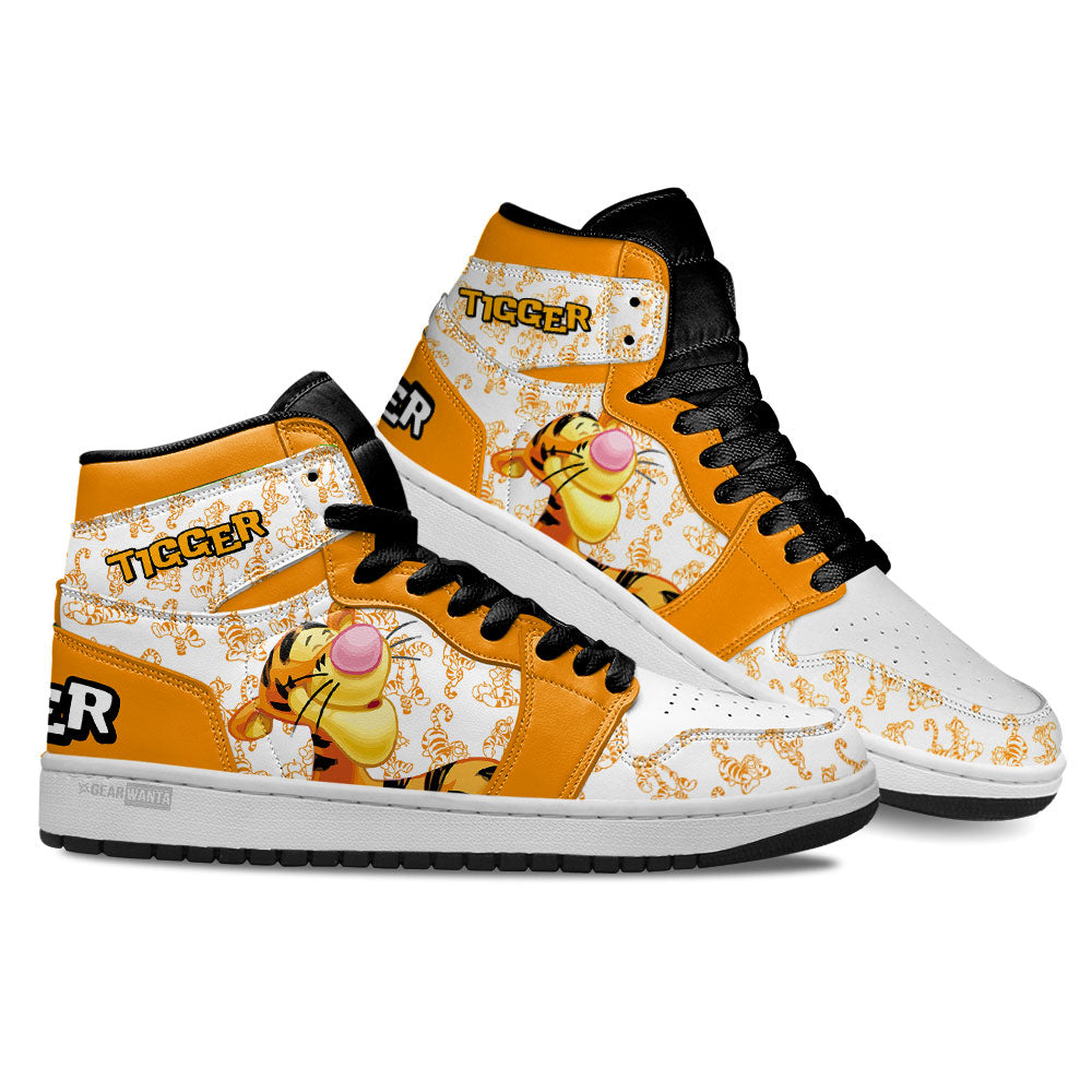 Tigger High-Top Sneakers Retro Streetwear Vibe Shoes For Men And Women - Image 3