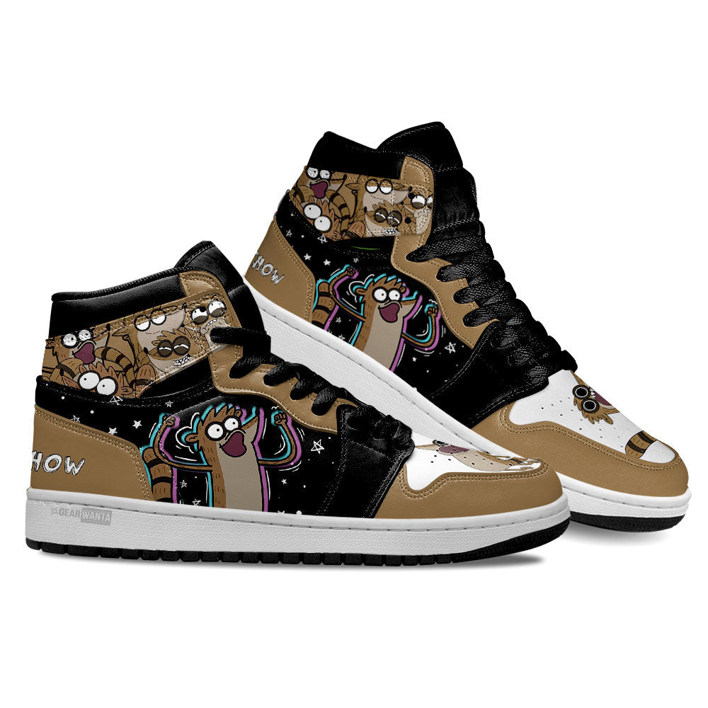 Regular Show Rigby High-Top Sneakers Retro Streetwear Vibe Shoes For Men And Women - Image 2