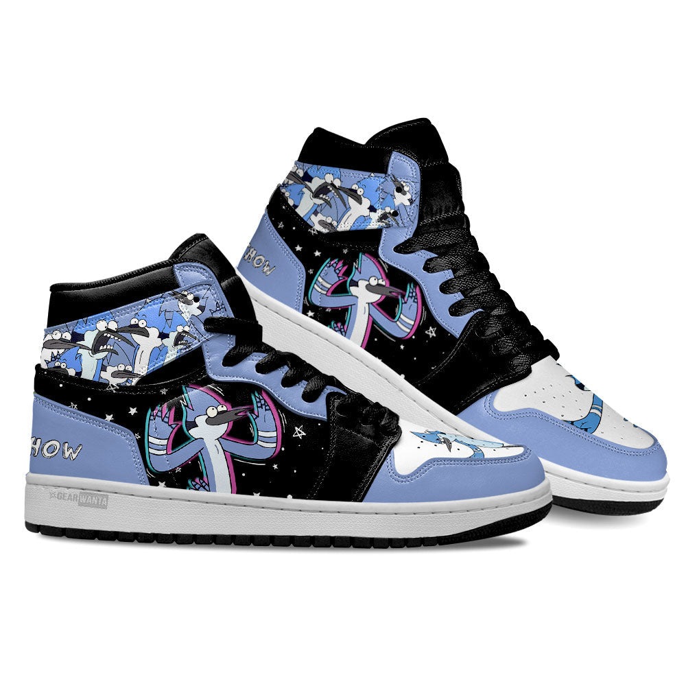 Regular Show Mordecai High-Top Sneakers Retro Streetwear Vibe Shoes For Men And Women - Image 2