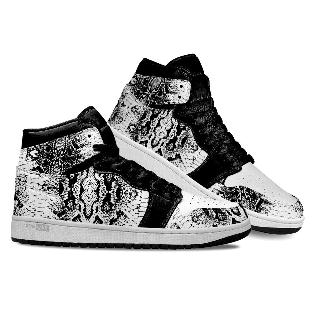Python Skin High-Top Sneakers Retro Streetwear Vibe Shoes For Men And Women - Image 3
