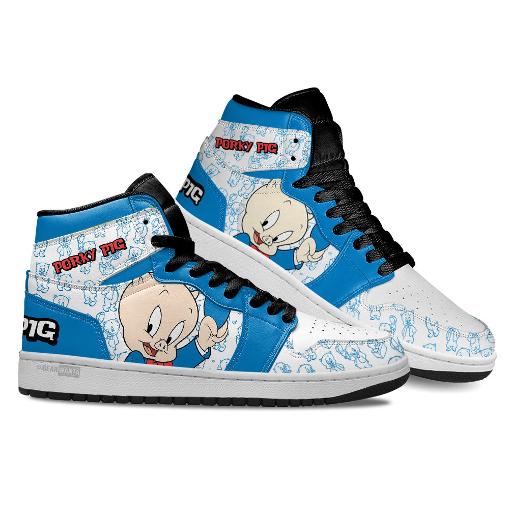 Porky Pig High-Top Sneakers Retro Streetwear Vibe Shoes For Men And Women - Image 3