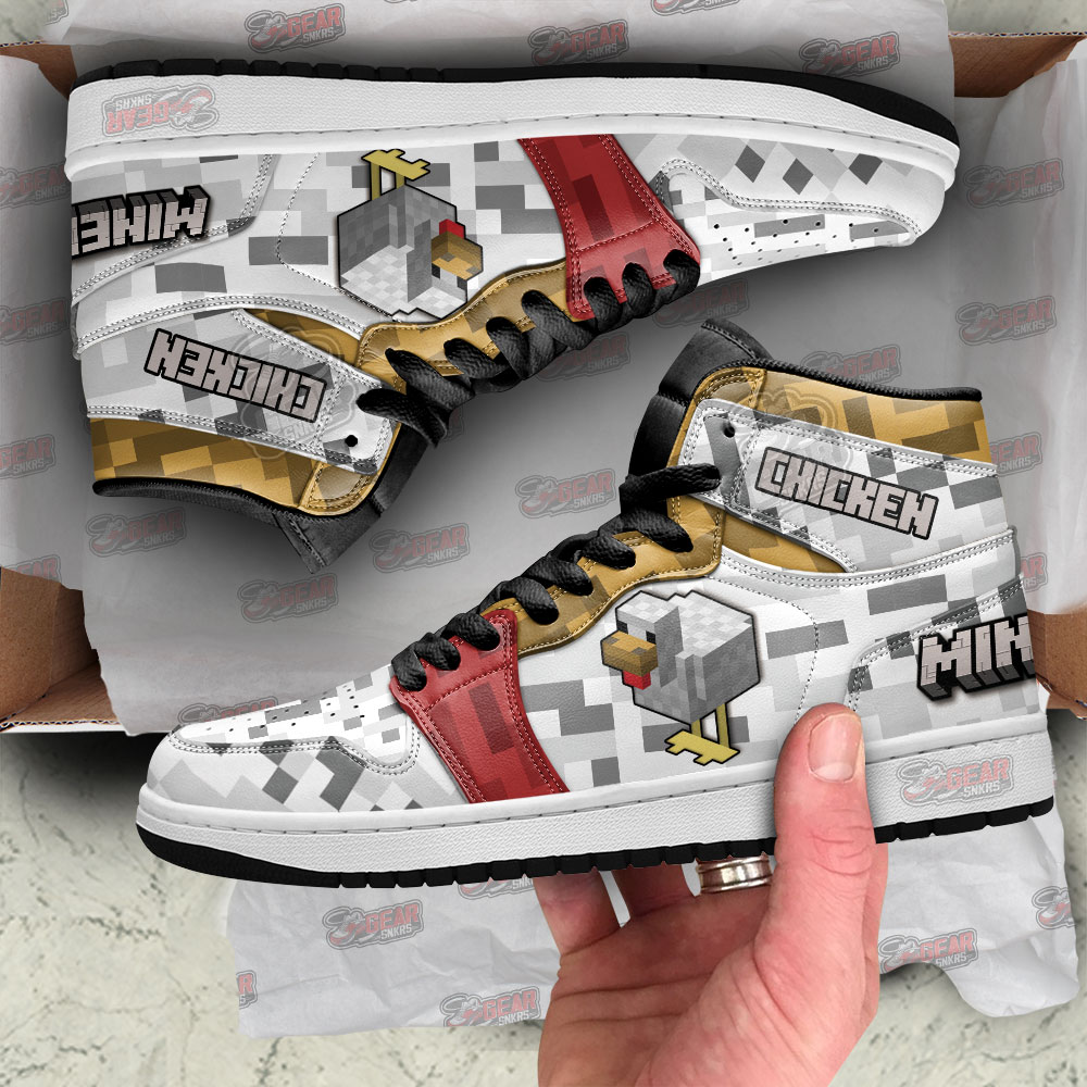 Minecraft High-Top Sneakers Retro Streetwear Vibe Shoes For Men And Women - Image 2