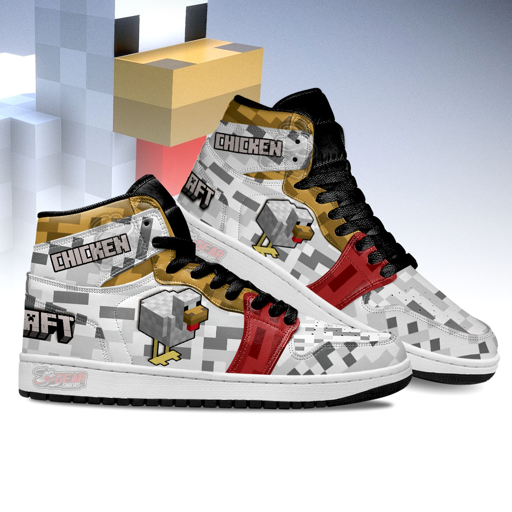 Minecraft High-Top Sneakers Retro Streetwear Vibe Shoes For Men And Women - Image 3
