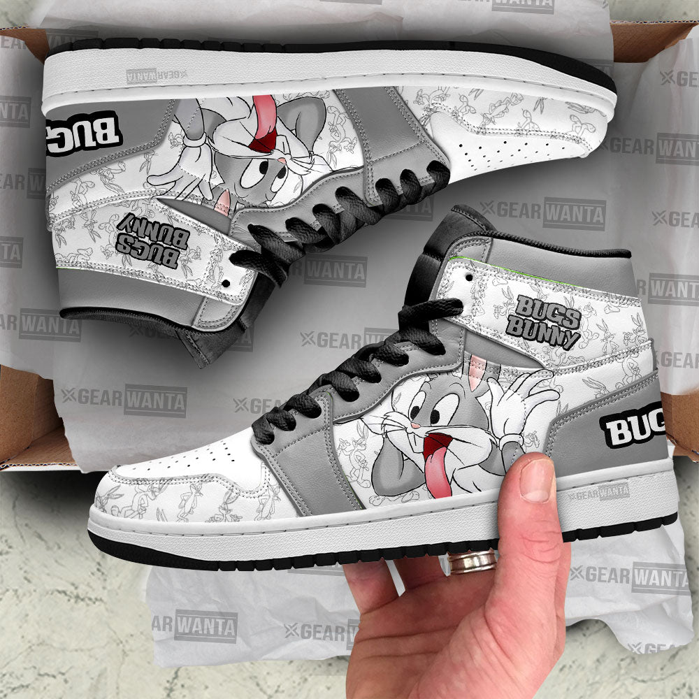Bugs Bunny High-Top Sneakers Retro Streetwear Vibe Shoes For Men And Women - Image 2