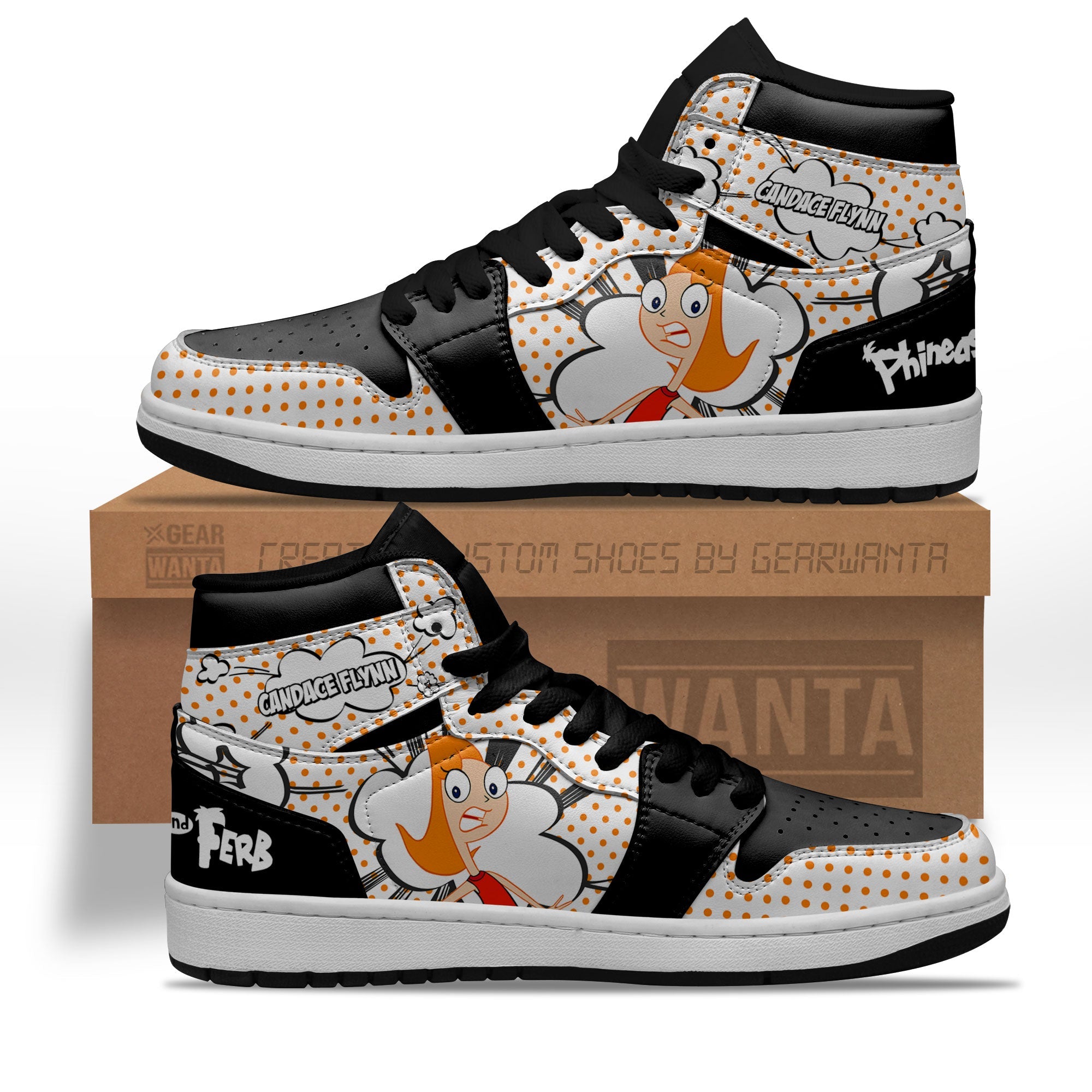 Candace Flynn High-Top Sneakers Retro Streetwear Vibe Shoes For Men And Women - Image 2