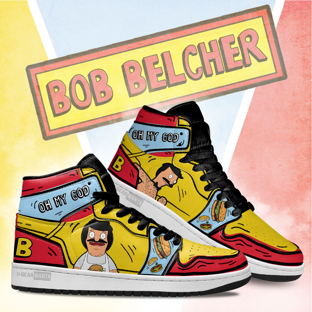 Bob Bobs Burger High-Top Sneakers Retro Streetwear Vibe Shoes For Men And Women - Image 3