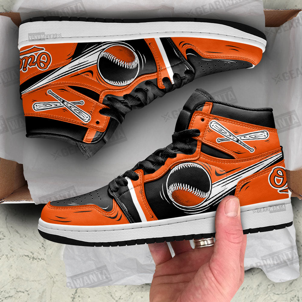 Baltimore Orioles High-Top Sneakers Retro Streetwear Vibe Shoes For Men And Women - Image 2
