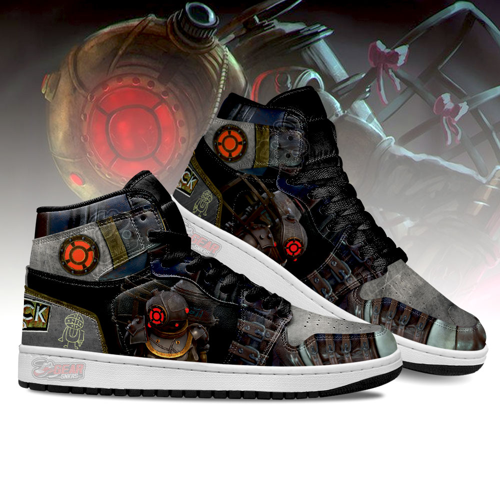 Big Sister BioShock High-Top Sneakers Retro Streetwear Vibe Shoes For Men And Women - Image 3